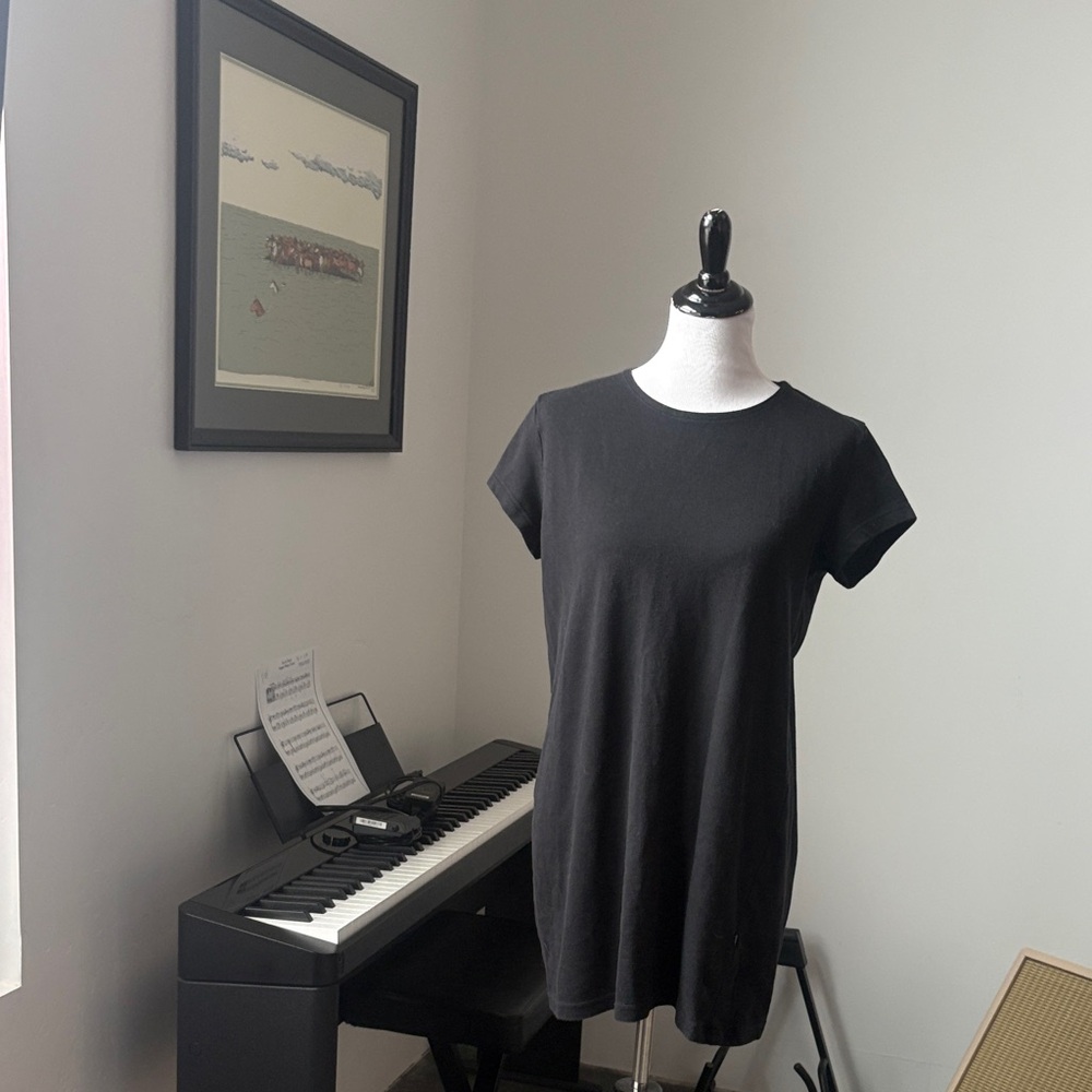 Horny Toad Classic Black Short Sleeve Tee Dress